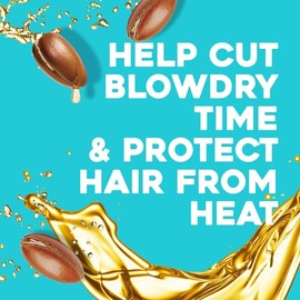 OGX, Argan Oil Heat Protection Spray, Protector de Calor para Cabello en Spray, Suavidad Instantánea, 177 ml
