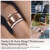SZJCLTD 2 Pack 14K Gold Plated Stackable Rings Compatible with