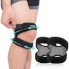 Rodillera con Soporte Doble para Rótula, 2 Piezas, Negro