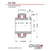 MAPLE ACE UC208 Insert Bearing 40mm Bore, Spherical OD, R3