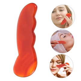 Healeved 3 Pcs Scraping Board Massager Neck Massagers Guasha Tool Jade Face Massager Facial Massager Fake Teeth Scraping Tool for Face Facial Roller Massage Board Agate