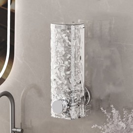 Transparent wall-mounted dispenser liquid soap case holder foam container Transparent - basic type