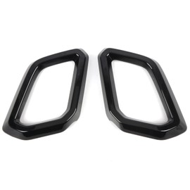 CTH for Honda CR-V Hybrid 2023-2025 Front Bumper Guard Grid Lower Side Air Intake Air Vent Outlet Glossy Black Decorative Cover Trim Car Accessories 2pcs (Only fit for Hybrid Version)