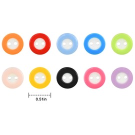 Buttons for Sewing 150pcs Buttons Mixed Colours Baby Buttons for Cardigans 2 Holes Assorted Buttons for Crafts Small Resin Buttons for Knitting, Jeans, Shirt, Clothes Repair, DIY Handmade Decorations