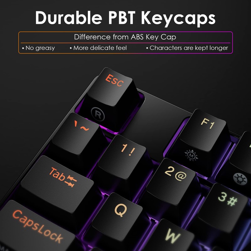 DURGOD TGK 300 Mechanical Gaming Keyboard for Windows Mac PC