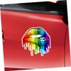 iplusmile Car Decor Stickers 3pcs Rainbow Lips Automotive Sticker Easy