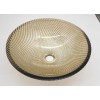 Oceana JSG Oceana 16" Glass Bathroom Vessel Sink Bowl, Sea