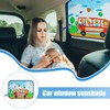 Car Window Sun Blocker,Side Window Screen | Cute Portable Baby