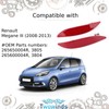 Twowinds Bumper Reflector Compatible with Renault Megane III, Reflectors Reflector