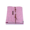 Ringbuch Filz rosa A5 Notizbuch Ringordner PERSONALISIERT Name Kalender Leder