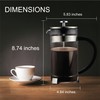 Fino French Press Coffee Maker, Brews Up to 8 Servings,