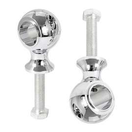 Riloer 7/8" 22mm Handle Bar Riser Mount Clamps Handlebar Risers, Motorcycle Handlebar Risers Mount Clamps 22mm 7/8" for Motorcycle Dirt Bike ATV, Billet Handle Bar Mount Clamps Riser, Black