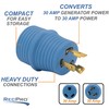 RecPro RV 30 Amp to 30 Amp Power Adapter |