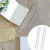 4 Pack Clear Plastic Straight Rulers, Clear Ruler Bulk, Transparent