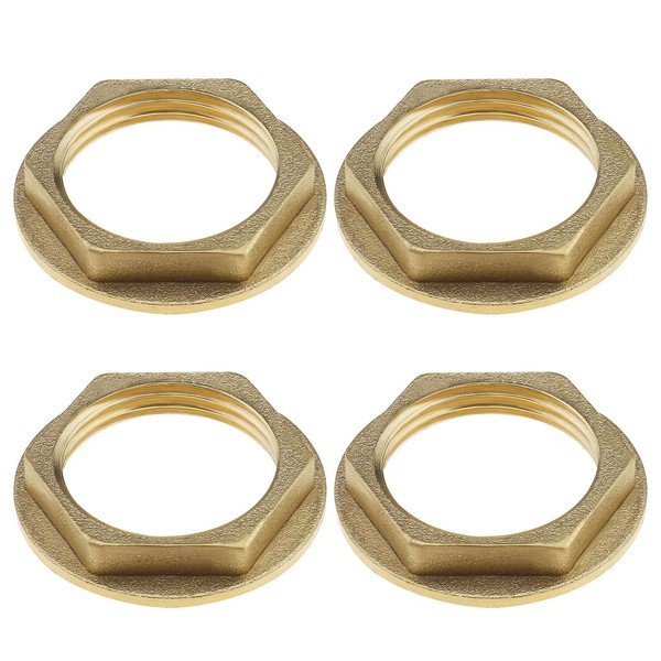 4PCS 3/4 Inch BSP Flanged Back Nut Brass Tap Plumbing