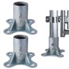 HOOBBS Chain Link Fence Post 2 1/2" Floor Flange, Pipe