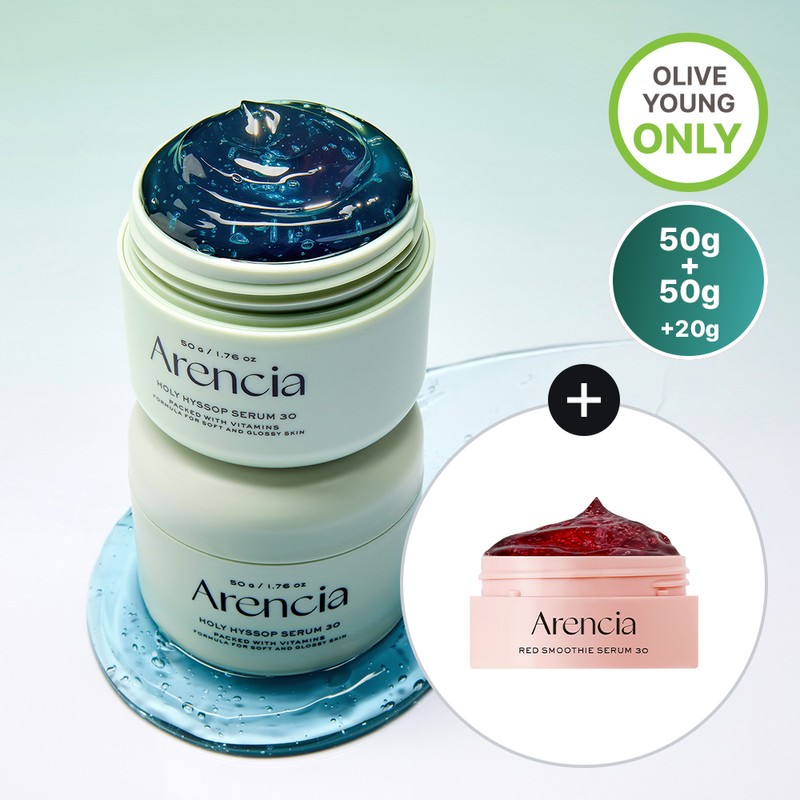 Arencia Holy Hyssop Serum 30 50g+50g Set (+Red 20g) -