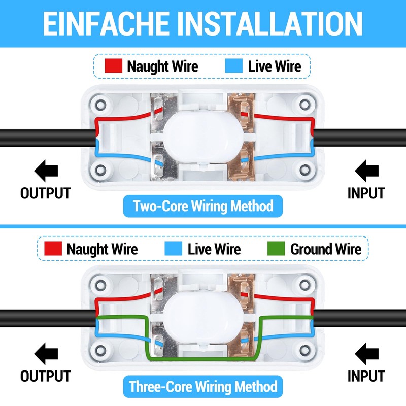 Pack of 4 Inline Switch, 250 V Intermediate Switch, Cord