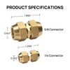 TURBRO Copper Pipe Joint Connectors for Air Conditioner Tube Extension,