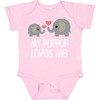 inktastic My PopPop Loves Me Grandkids Baby Bodysuit 18 Months