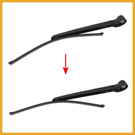 Partuto 8K9 955 407 1P9 Rear Windshield Wiper Blade Arm Set 405mm 16 Inch Replacement