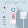 Facial Cleansing Brush, Sonic Vibrating Face Scrubber Exfoliator for Women