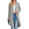 GRECERELLE Women's Long Lightweight Cardigan Long Sleeve Button Down Loose