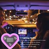 Solar Powered Car LED Ambient Light - Heart Shaped Neon