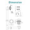 BESTILL Tip-Toe Bathtub Drain Bath Tub Trim Set Conversion Kit,
