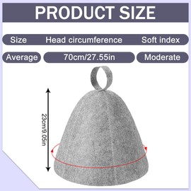 CULEO Sauna Gift Sets 3 Pack Sauna Hats, Sauna Hats, Sauna Caps, Felt Sauna Hats, Suitable for Men and Women, Bring a Healthy Experience for Sauna Lovers