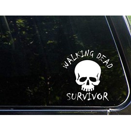 Diamond Graphics Walking Dead Survivor (5-1/2" x 5-1/2") Die Cut Decal for Windows, Cars, Trucks, Laptops, Etc.