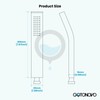 gotonovo Wall Mount Chrome Polished Solid Brass Handheld Shower Head