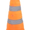 Collapsible Traffic Safety Cone with 2 Reflective Collar Multi Purpose
