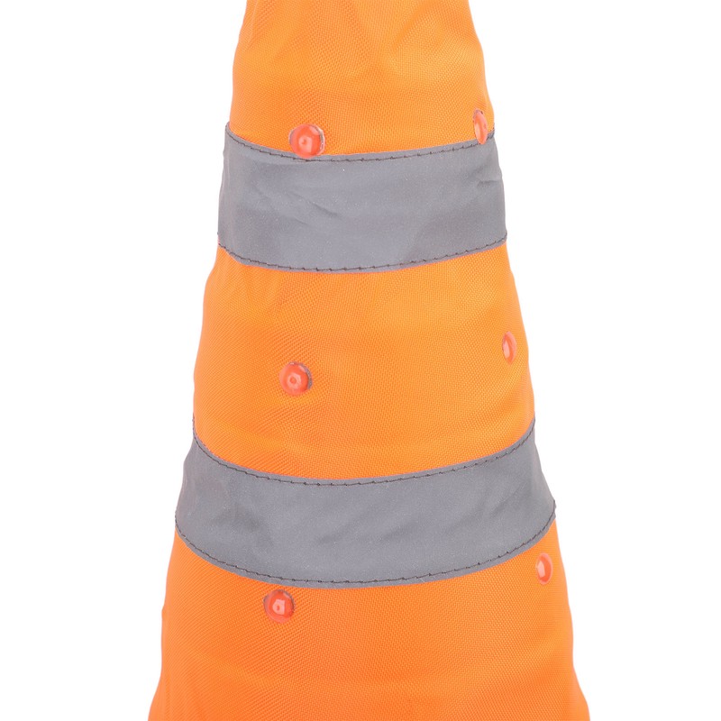 Collapsible Traffic Safety Cone with 2 Reflective Collar Multi Purpose