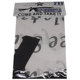 USA M-4 Come & Take It 2nd Amendment White 3x5 3'x5' Woven Poly Nylon 68D Flag