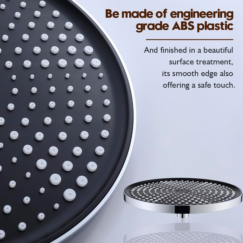 Decaura WELS Round Overhead Rain Shower Head Large Adjustable 10