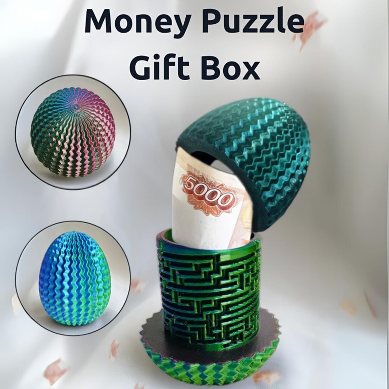 Easter 2026 Mystery Egg Maze Box Gift, Money Puzzle Box