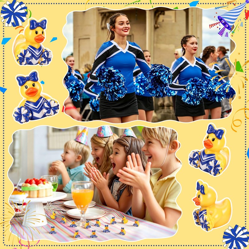 GGSTDDUP 70 Pcs Mini Resin Cheer Ducks, Cheer Team Gifts
