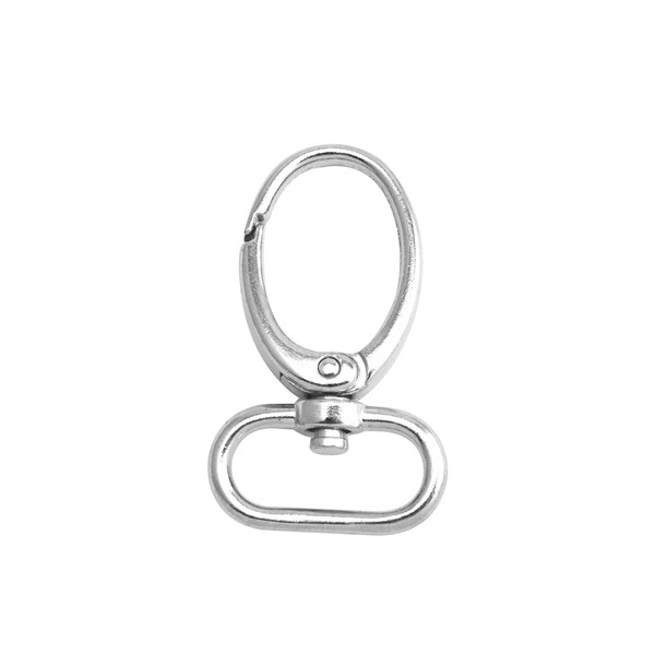 Wuuycoky Silvery 0.5" Inner Diameter Oval Ring Big Head Buckle