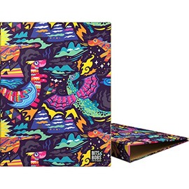 Graphoplas Ring Binder A5 4 Round Rings 20 mm Matte Coated with UVI Design Bits & Bobs Pop Up Design, Dragons FSC Certified