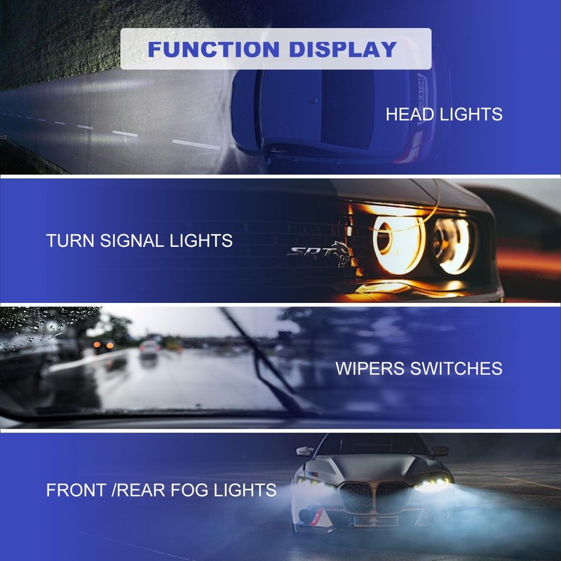Techie Turn Signal Switch Universal Multifunction Indicator Lighting Stalk Steering