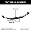 Lippert Replacement Leaf Spring for RV Trailer Suspension System -