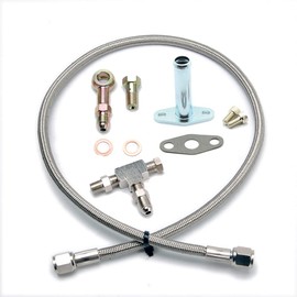 Kinugawa Turbo Oil Feed Line/Return Pipe Kit compatible with HITACHI HT06 / IHI RHB3 RHB31 RHB32 Turbo