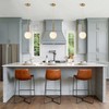 Modern Ceiling Lights Battery Operated Pendant Lights Set of 2,Gold