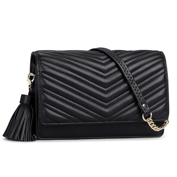 Small Quilted Crossbody Purse for Women, Shouler Bags RFID Cell