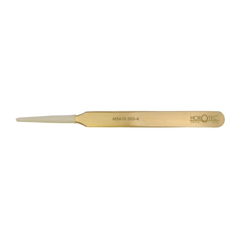 Horotec MSA12.303 Precision Tweezers for Watchmaking, Brass, Excellent Workmanship, Swiss