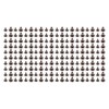 200 Sets Chicago Screws 9.5x8mm DIY Uniform Coating Brass Leather