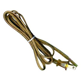 National Artcraft® 6' Gold Lamp Cord with Molded Plug and Stripped Ends (Pkg/1)