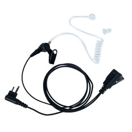 Klykon Ear Pieces for Motorola radios,Klykon 2 pin Advance Nipple Covert Acoustic Tube Bodyguard FBI Earpiece Headset Mic PTT for Motorola Walkie Talkie 2 Way Radio Cp200 Cls1110 Cls1410