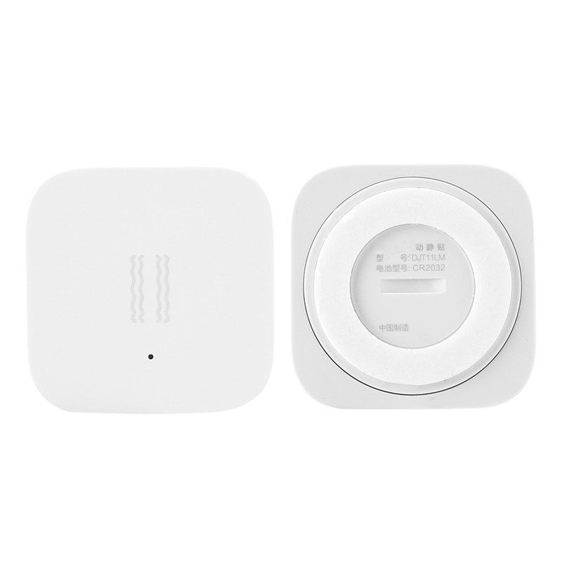 Smart Vibration Sensor ZigBee Shock Sensor for Home Safety White